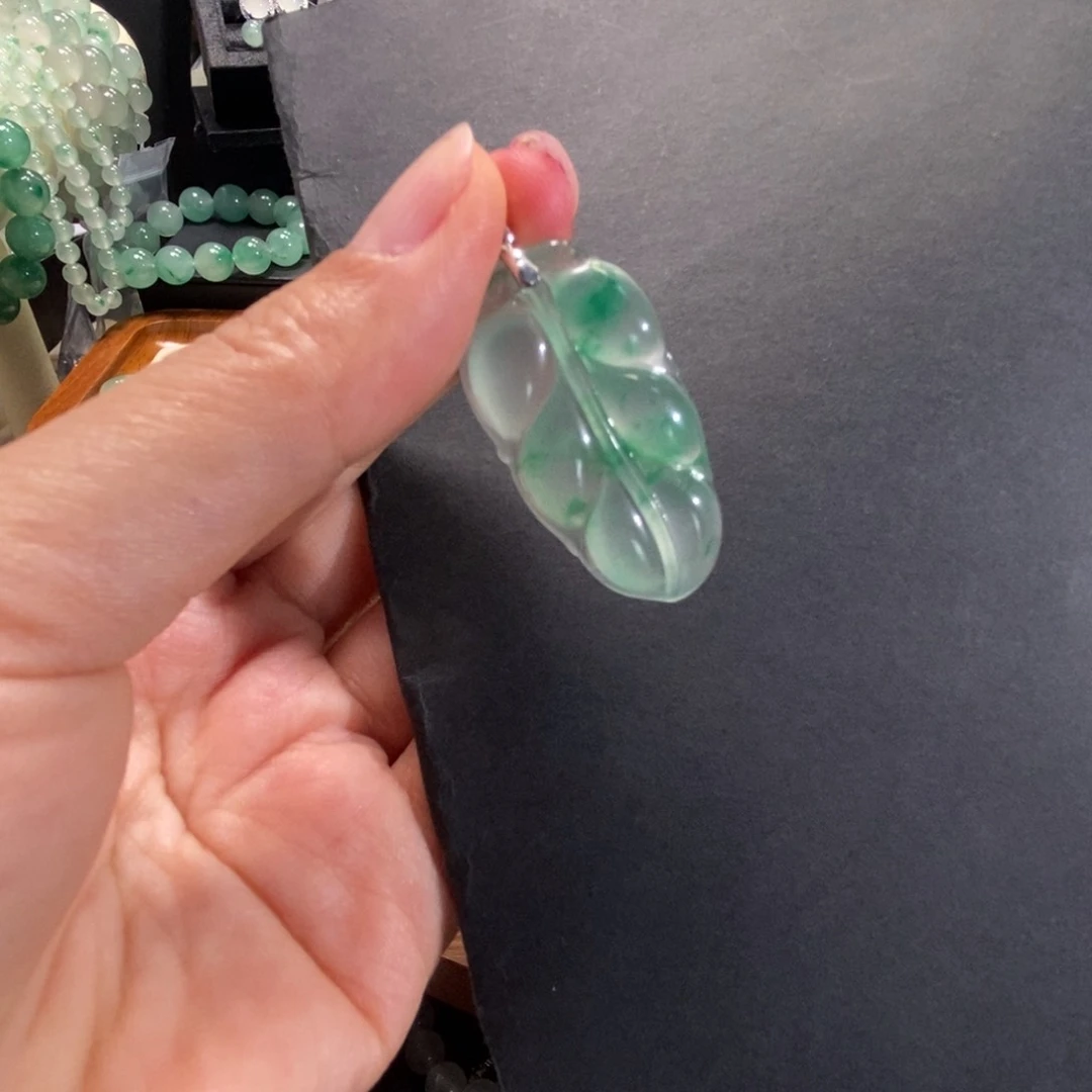 石英质玉银S925镶嵌颈饰?****.