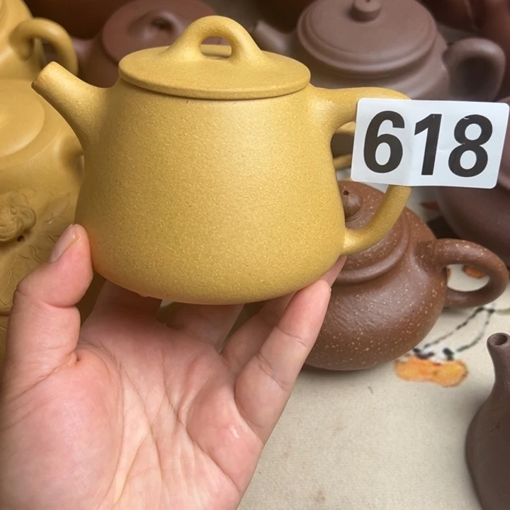 茶壶紫砂黄金段半手工300cczuoy