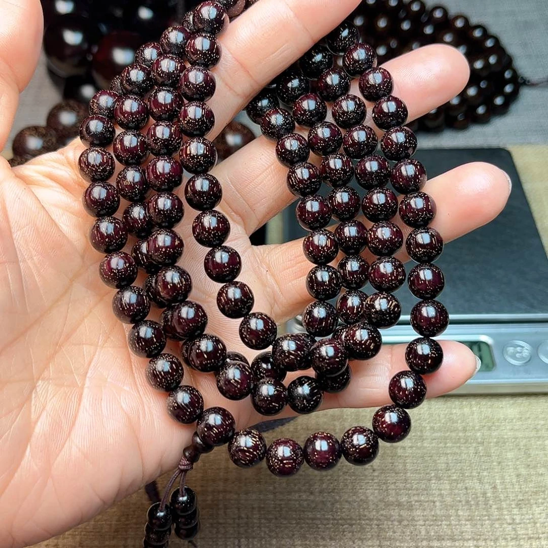 檀香紫檀（小叶紫檀）0.8 108颗 爆星