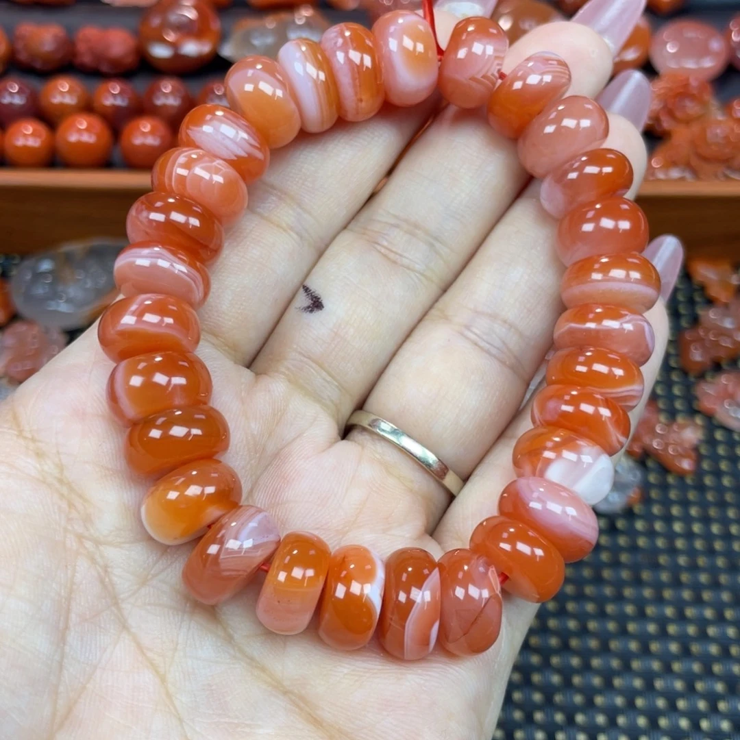 南红玛瑙未镶嵌颈饰单圈