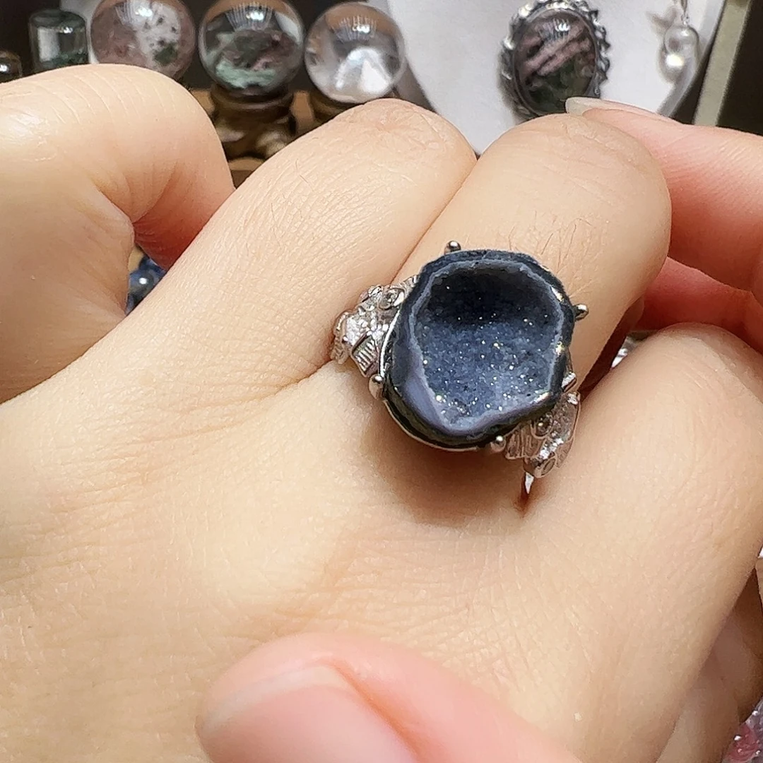 童***颜水晶珠宝半成品银S925镶嵌