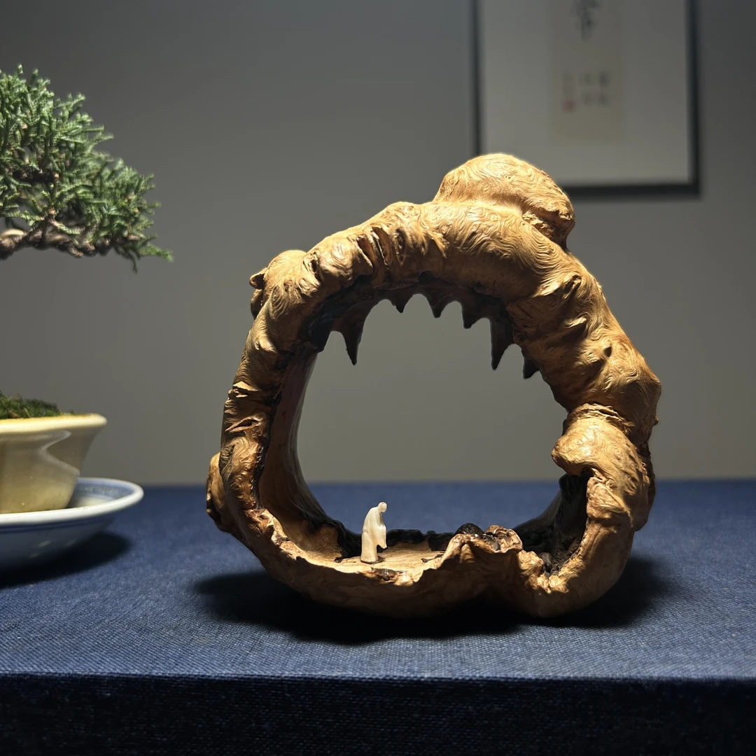 荔枝木随形摆件意境问道