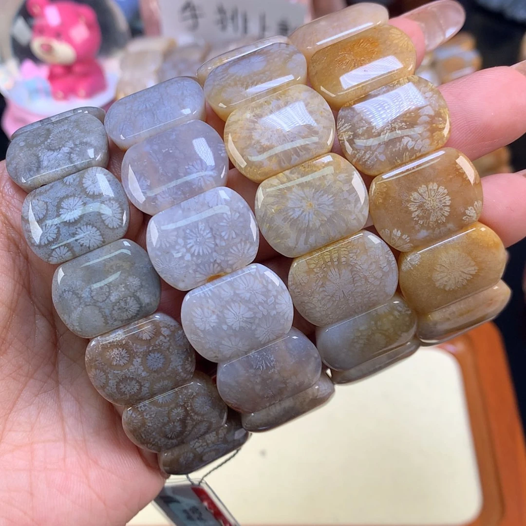 【闪购商品】颈饰未镶嵌硅化珊瑚(珊瑚玉)4号 200/条 可挑