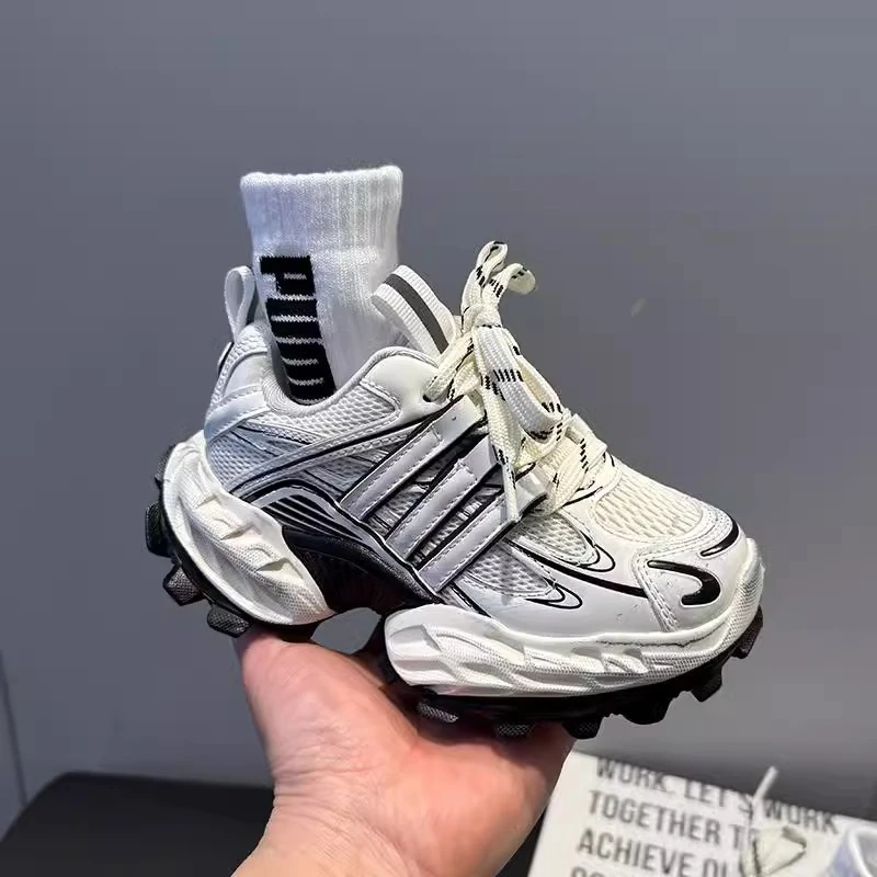 ABC男童老爹鞋2025春秋新款儿童运动鞋中大童轻便休闲跑步鞋透气