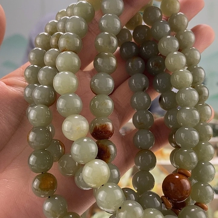 透闪石质玉手链未镶嵌