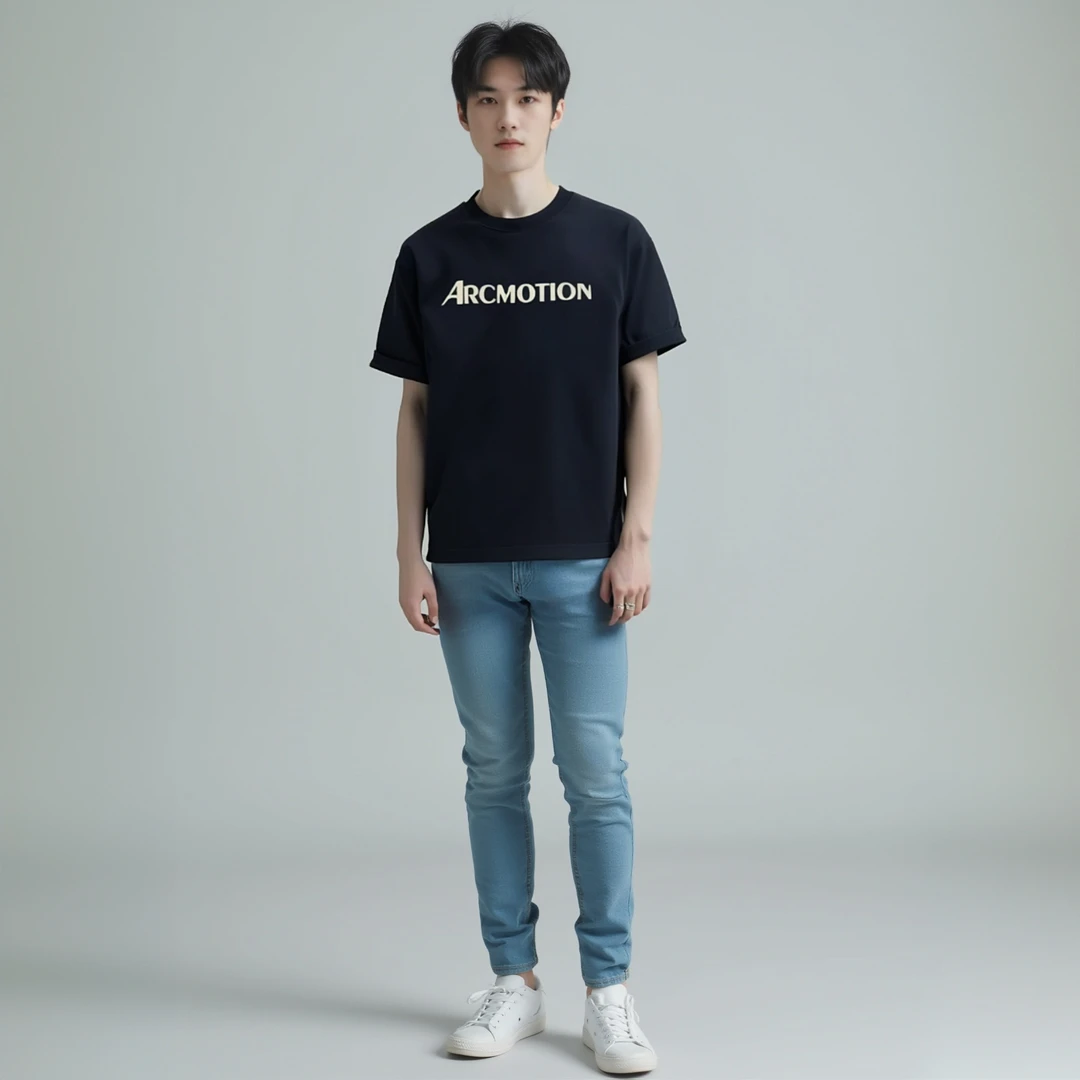 2025新款夏季新款男士体恤潮牌印花上衣轻奢时尚休闲圆领短袖T恤