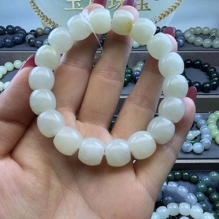 和田玉未镶嵌手链