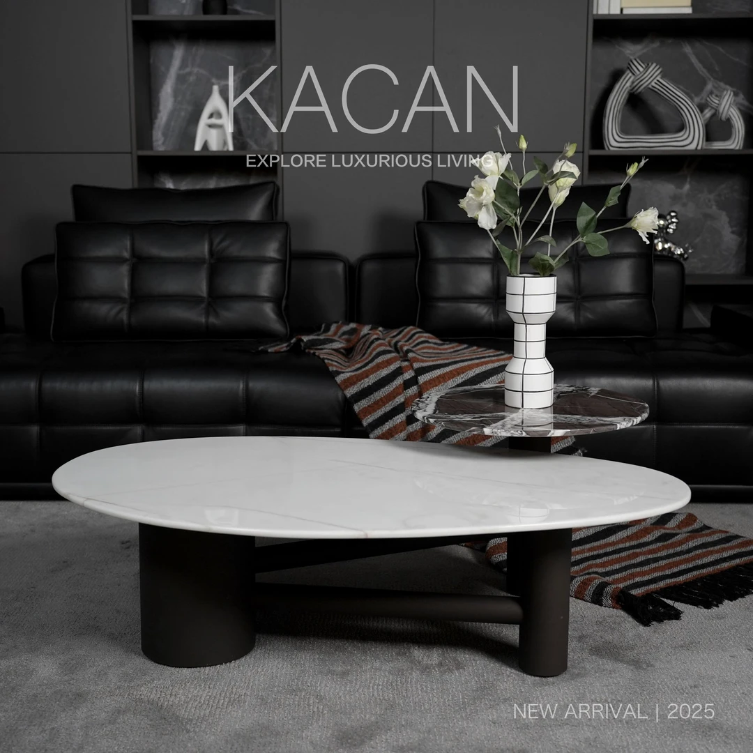 KACAN｜卡璨意式极简现代简约小客厅天然奢石异形茶几西西里岛系列