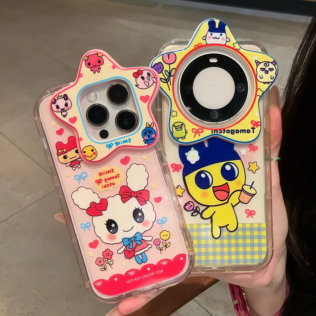 欧克里里甜心麻美吉适用苹果16/17星星镜头手机壳华为vivoppo小米