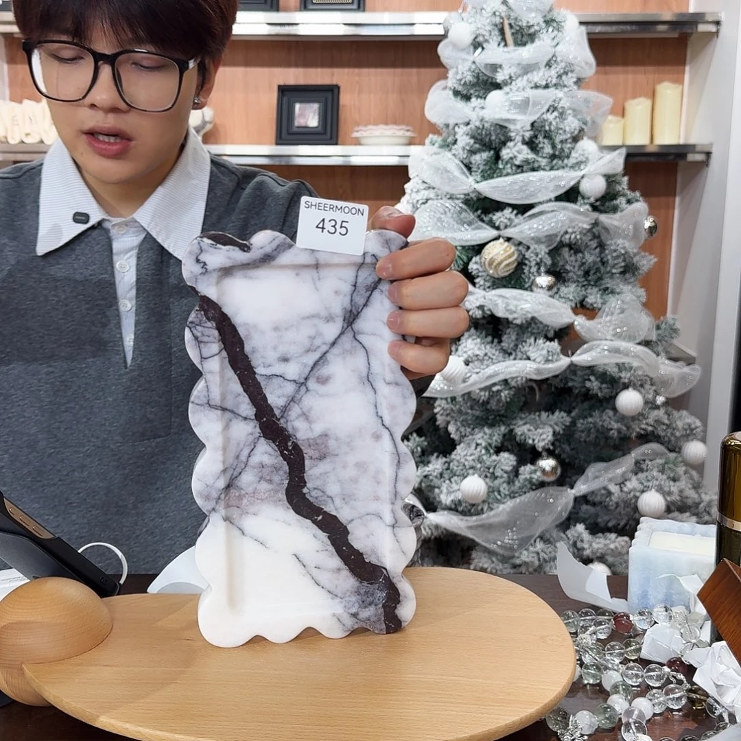 大理石435香雪梅饼干盘