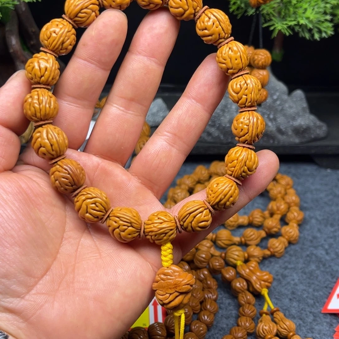 桃核手串麦穗纹桃核