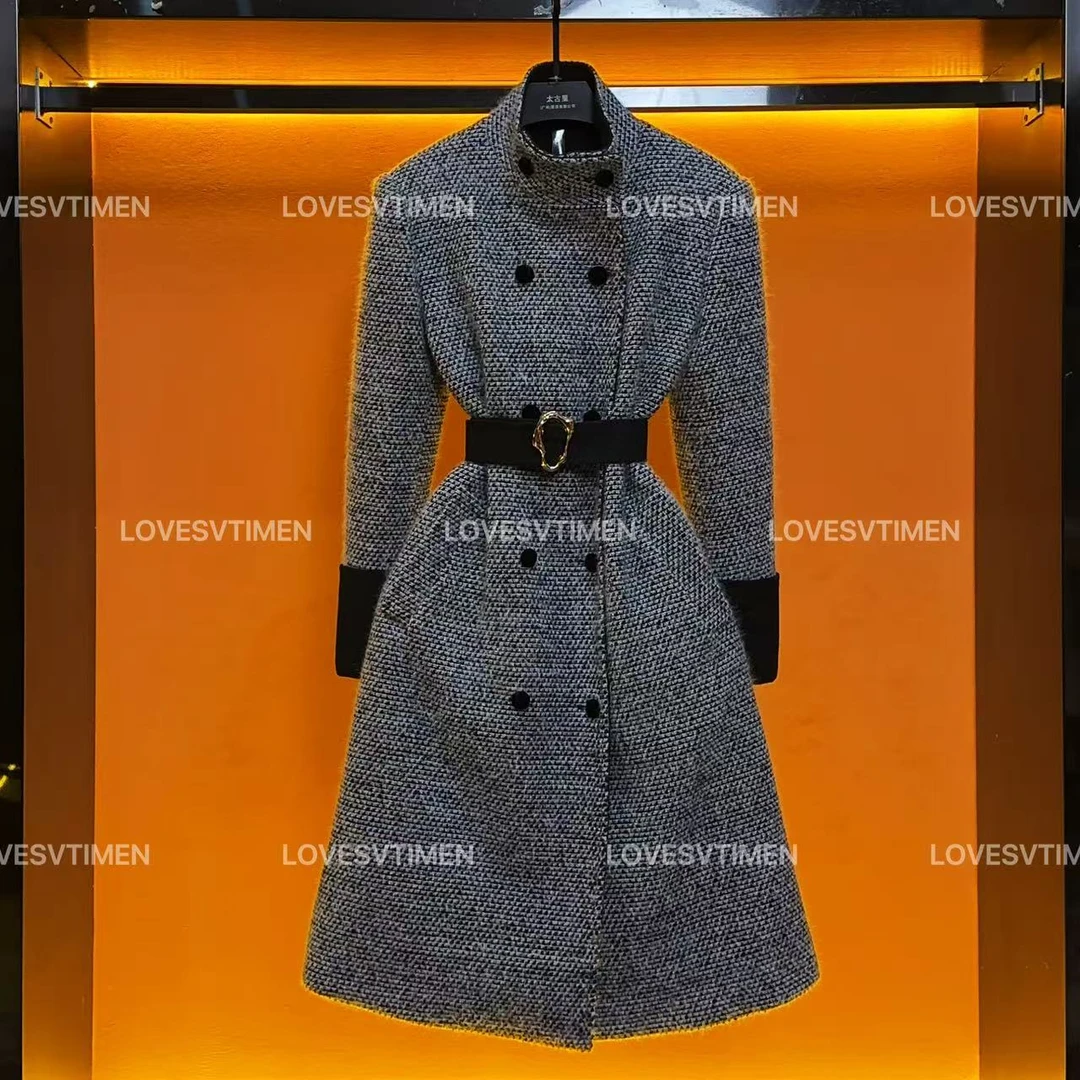 【宠粉价】长款白鸭绒羽绒服冬季设计师轻奢气质收腰外套CO-552