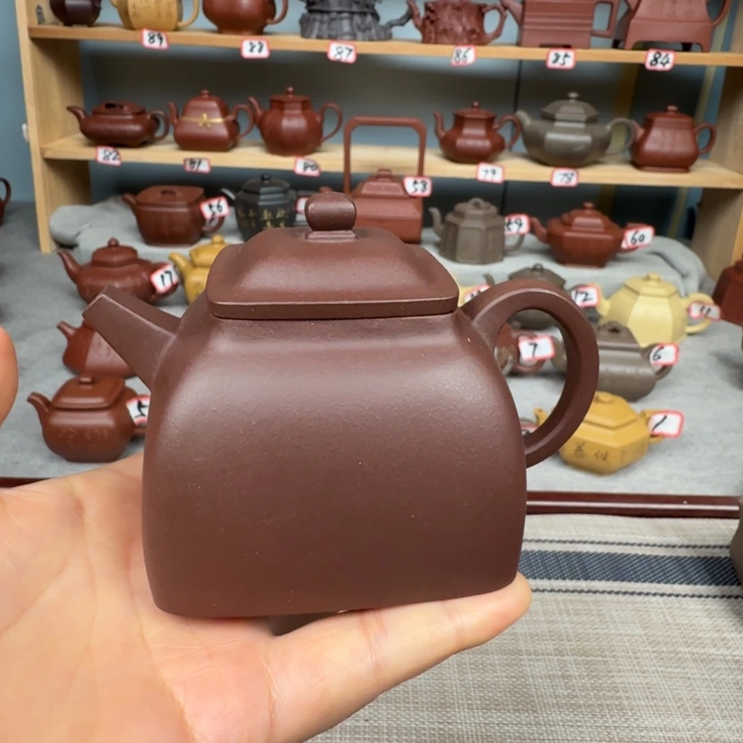 紫泥茶壶半手工制作