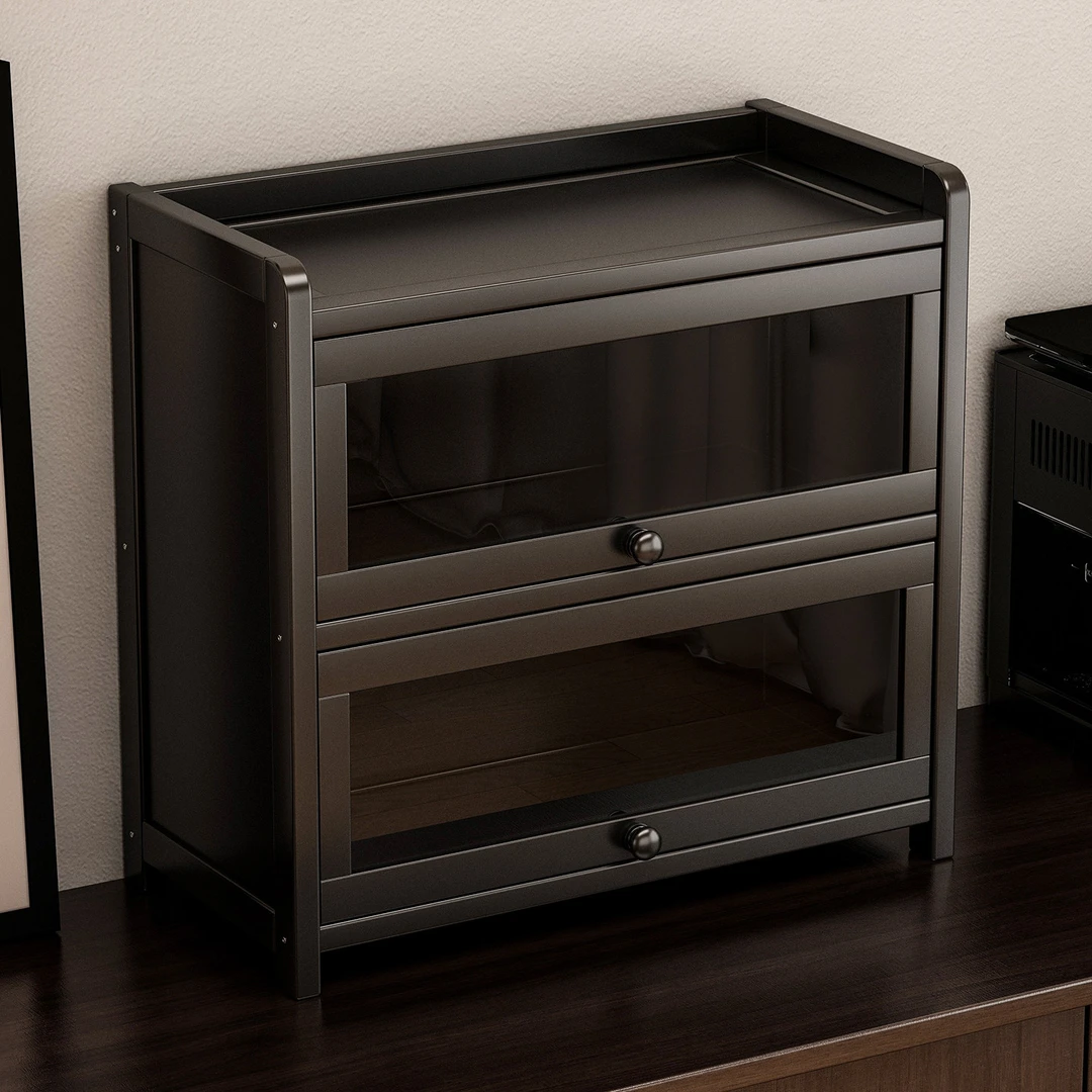 桌面置物架餐桌台面茶杯水杯防尘柜咖啡杯茶具收纳架轻奢桌上杯架