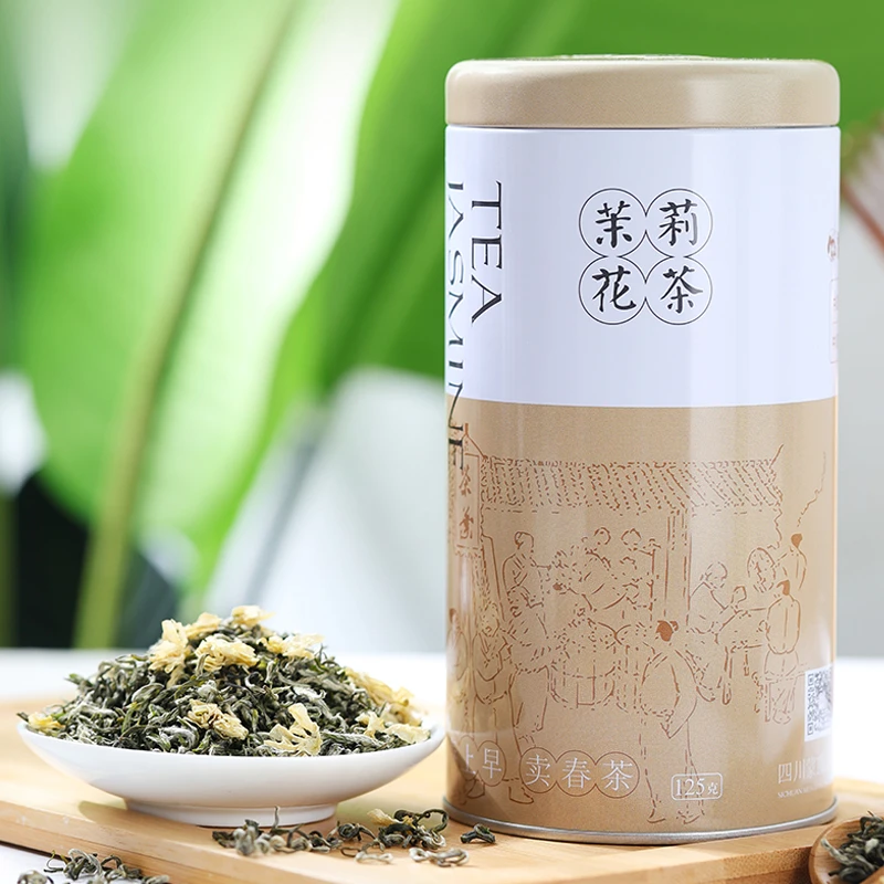 春上早茉莉花茶飘雪四川正宗浓香型茉莉绿茶叶
