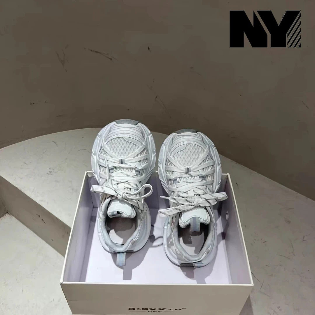 NY品牌卡皮巴拉厚底老爹鞋女2025夏季新款时尚网面透气休闲运动鞋