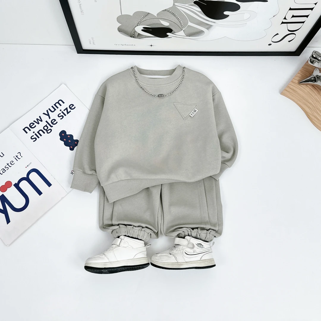 男童套装2025新款春装儿童春秋季两件套潮 DMC7309 悠悠童话童装