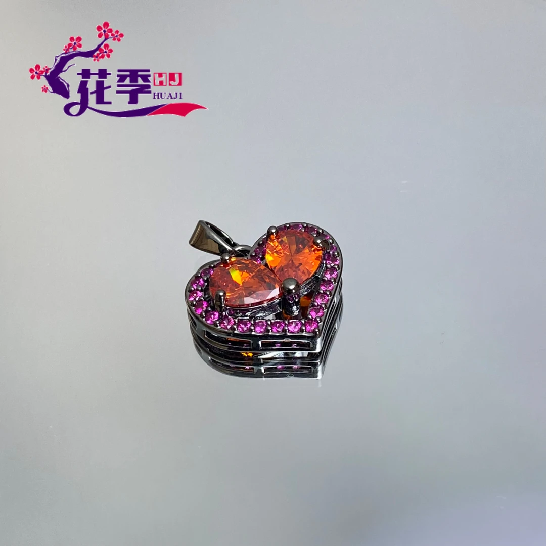 【花季】 原创落日金炫彩强荧光吊坠M362