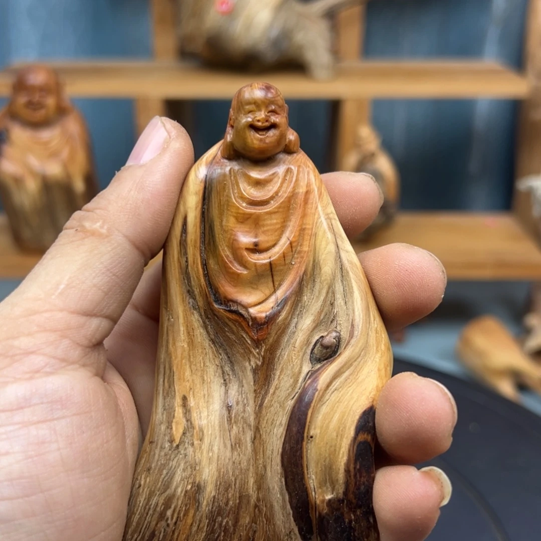 木茅*三崖柏木摆件手把件