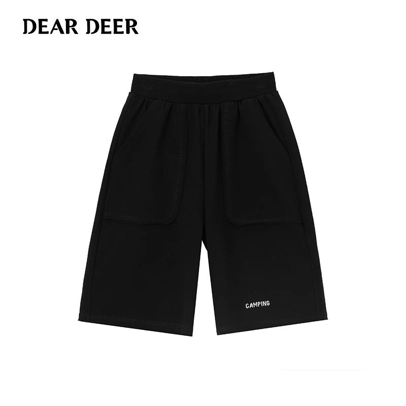 【直播清】迪迪鹿男大童夏季黑色休闲短裤男大童C123212414