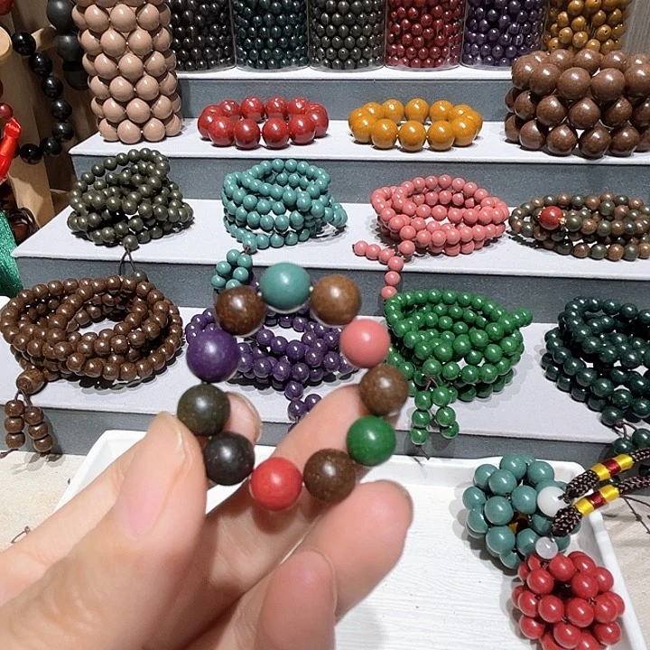 泥塑小十一指捻0.8合香珠