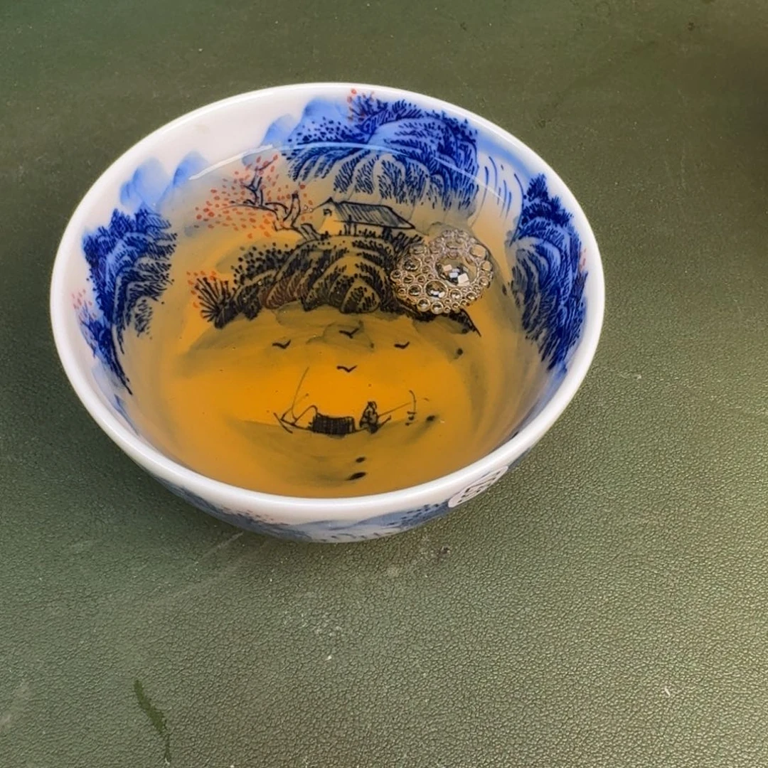 瓷景德镇纯手绘茶具圆圆235