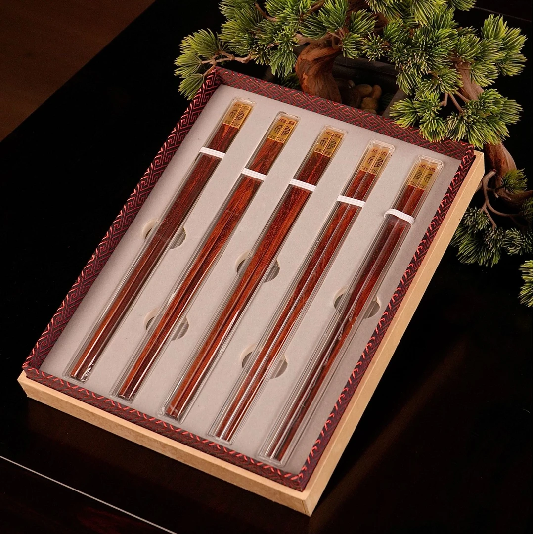 小叶高档家用送礼筷子（五双）