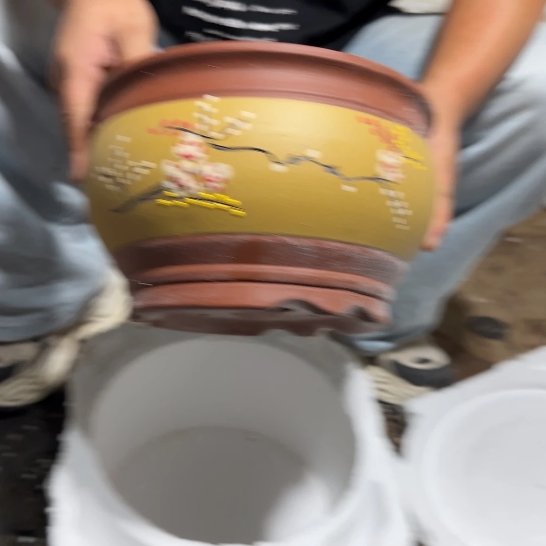 紫砂花盆口径25.18口径