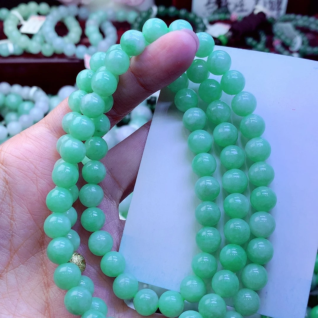 翡翠未镶嵌毛衣链