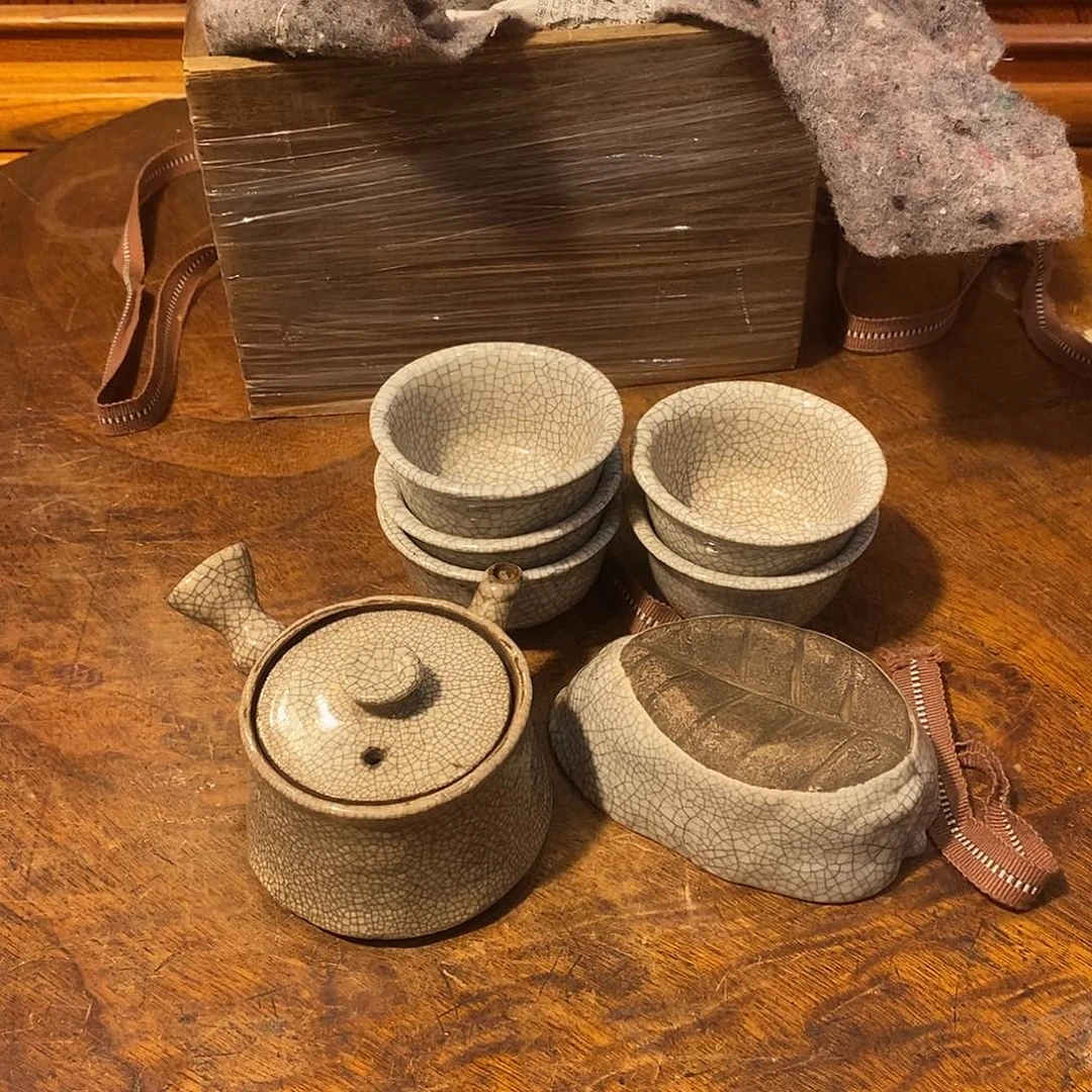 陶瓷小六古美术工艺品