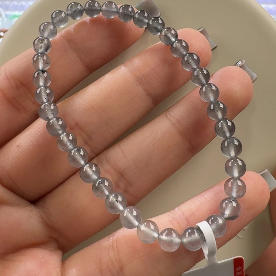 翡翠手链未镶嵌玻璃黑钢手串卡5.1 精品！