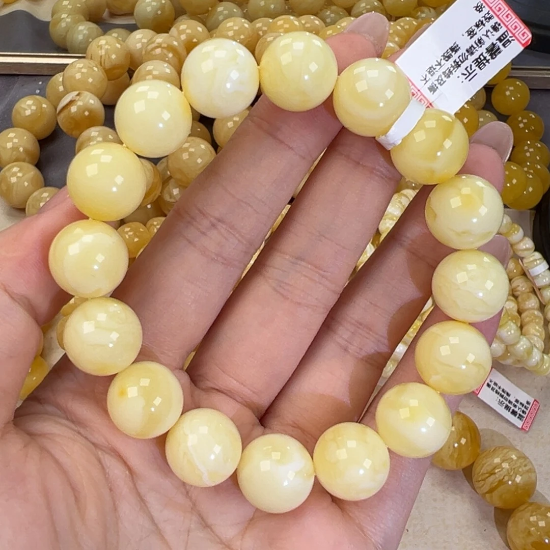 手链琥珀未镶嵌23.1白蜡