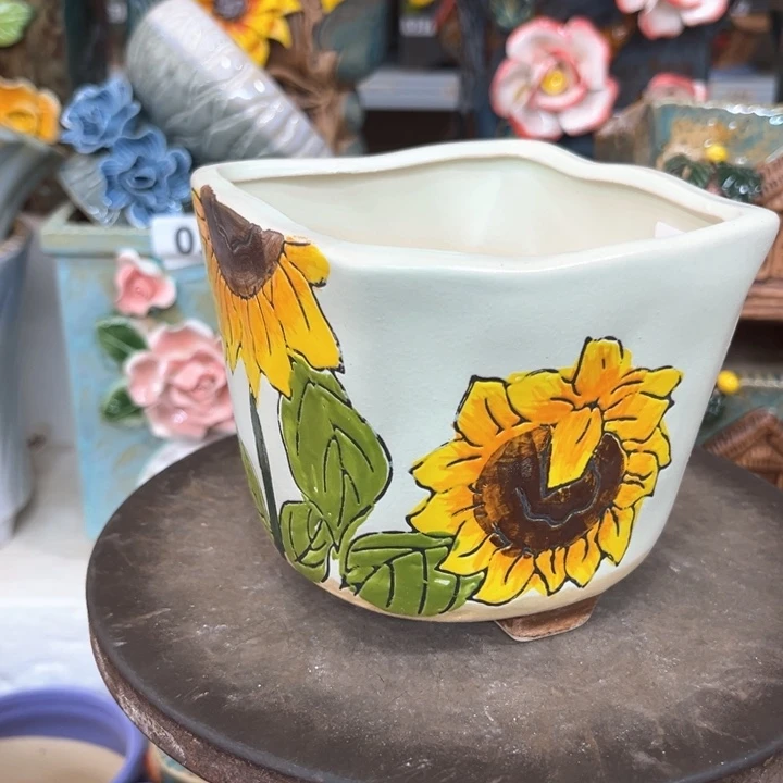 紫砂花盆粗陶材质多肉花盆