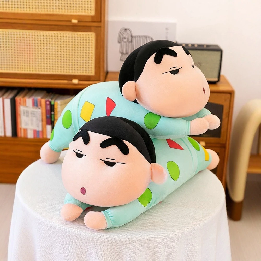 创意可爱睡觉蜡笔小新可爱抱枕睡衣公仔玩偶靠枕送女朋友生日礼物