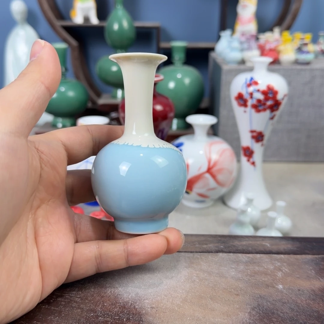 陶瓷手工小花器摆件