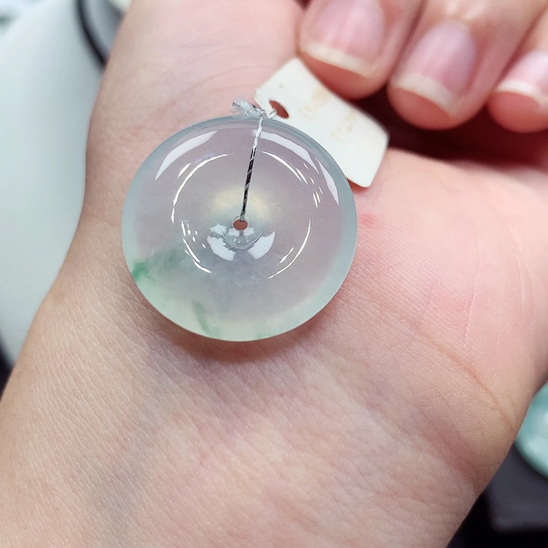 翡翠未镶嵌颈饰编号59，22.3/5.6