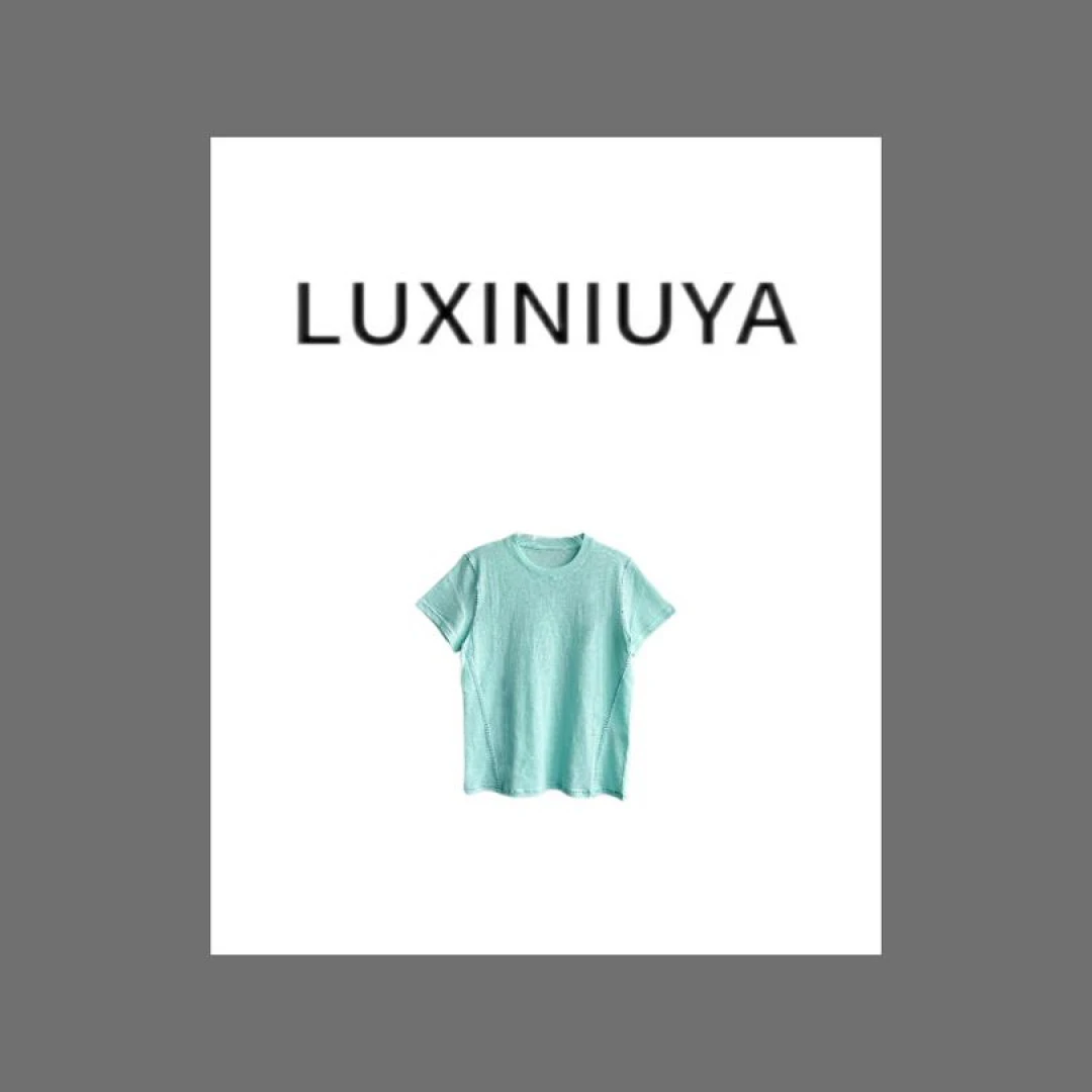 【LUXINIUYA】宝藏衣橱 25年新品设计款潮流休闲T恤#CX2947