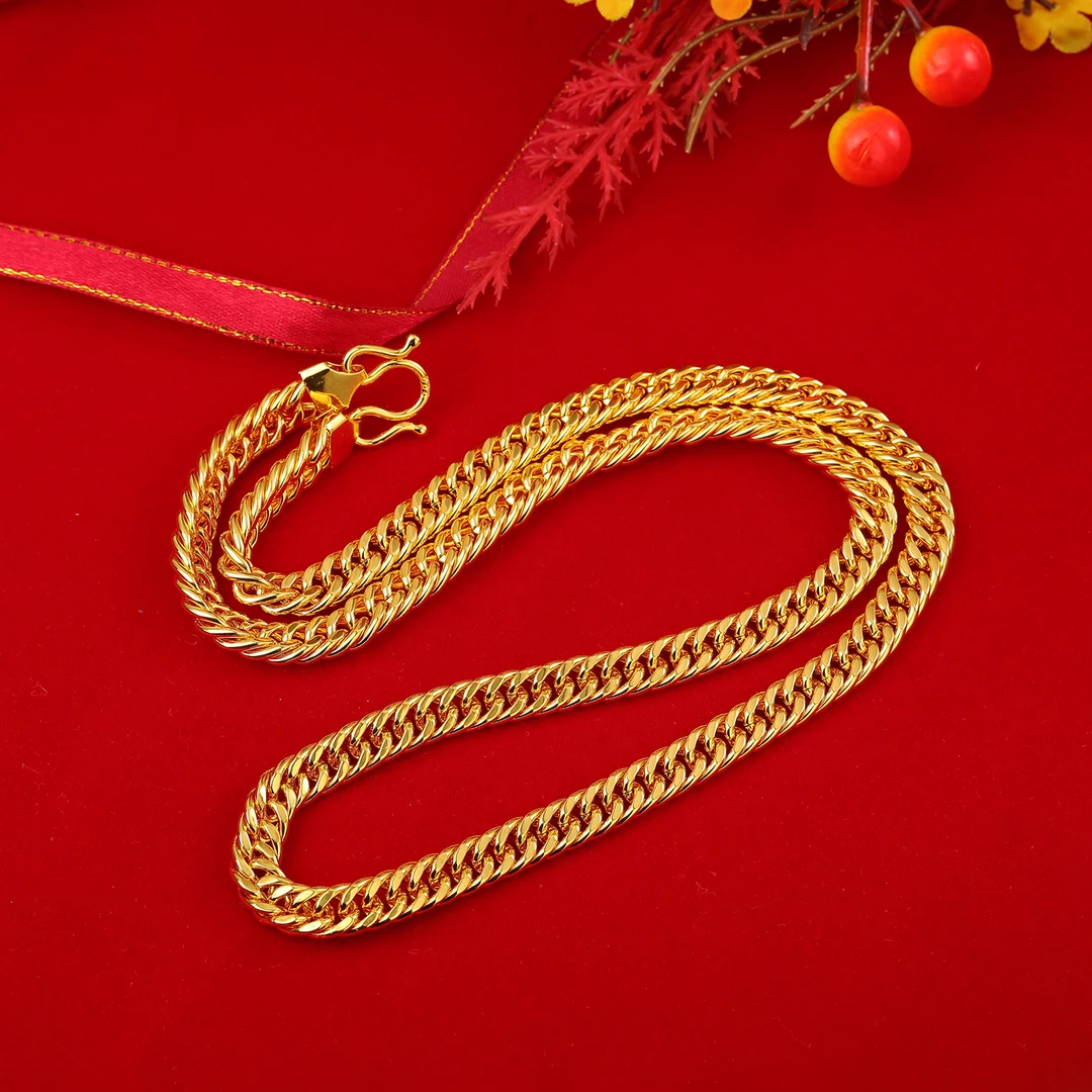 【男士精品】金色潮流坦克项链