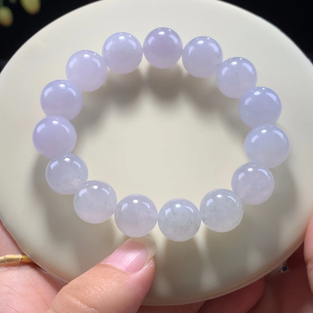 未镶嵌手串翡翠特价紫串