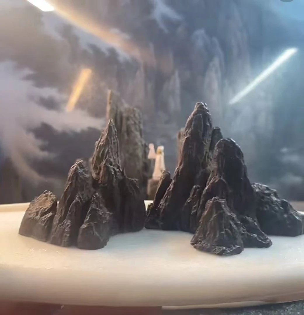 福利小山峰盆景鱼缸造景长17*宽10*高9