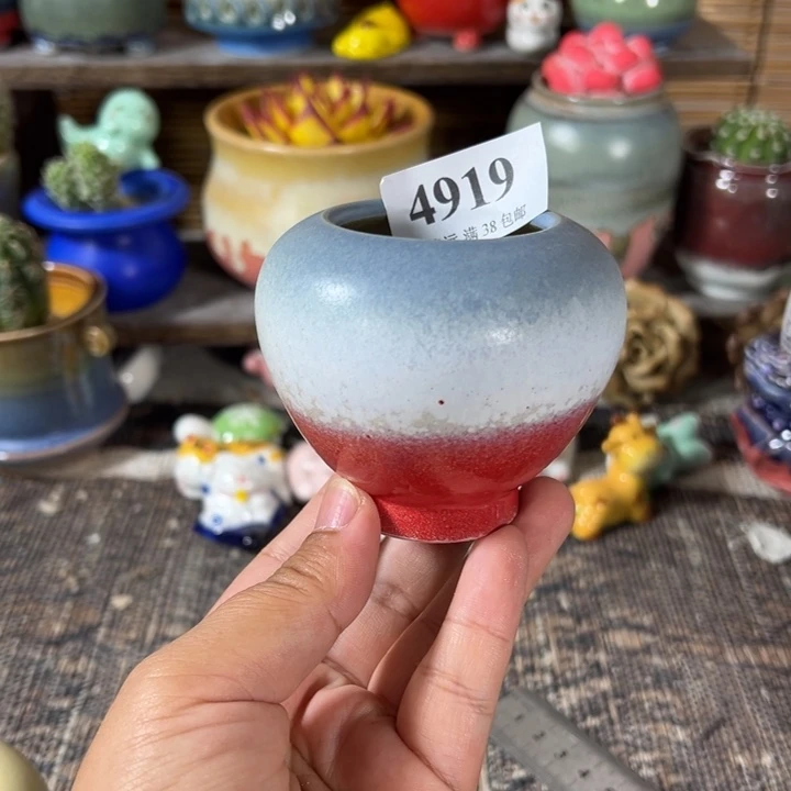 口4高6 手工花盆满30包邮