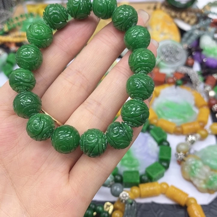 未镶嵌手链翡翠亚*杉手链27