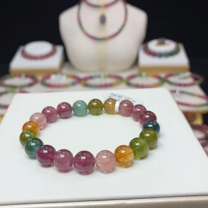 碧玺手链未镶嵌9.2mm±