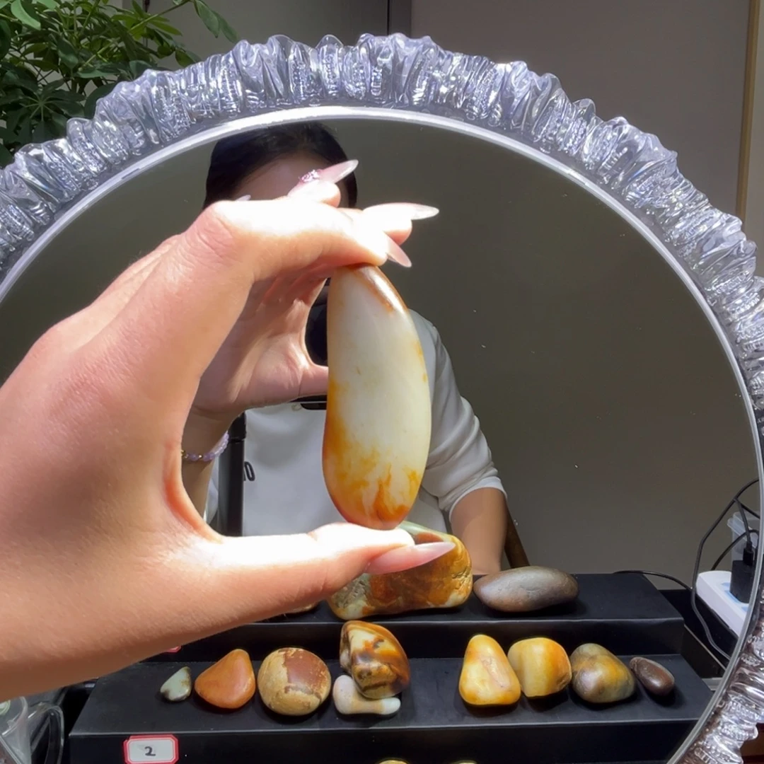 和田玉未镶嵌挂件57.9