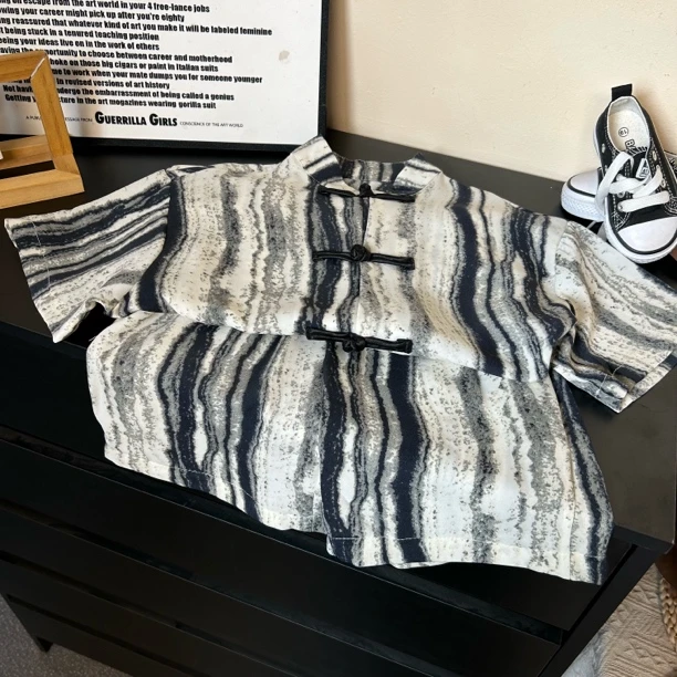 1275潮流时尚男童国风套装夏季