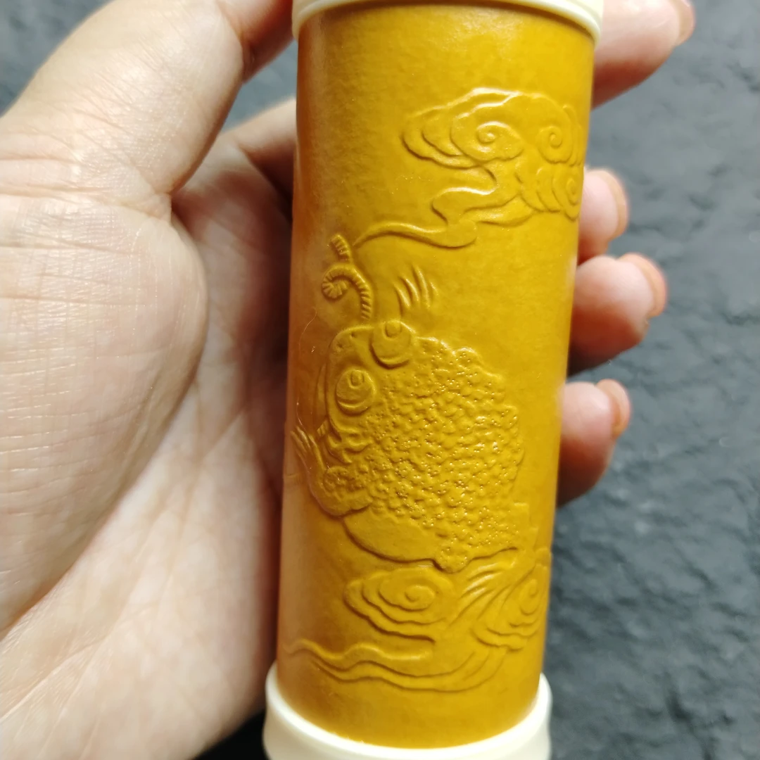 精工名家老皮色压花葫芦 金蟾题材寓意非常好 精工密胺上下口盖