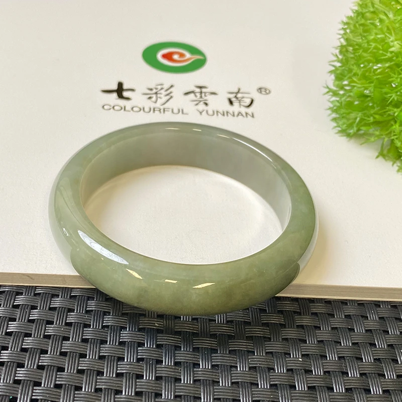 【母亲节礼物】七彩云南翡翠黄翡翡翠手镯