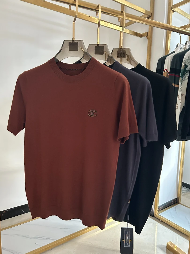 男士秋季高品欧货短袖针织衫 6511