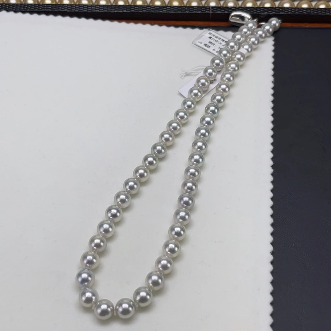 颈饰未镶嵌海水珍珠能对标ss级别的SK真科研证书蓝玫瑰885