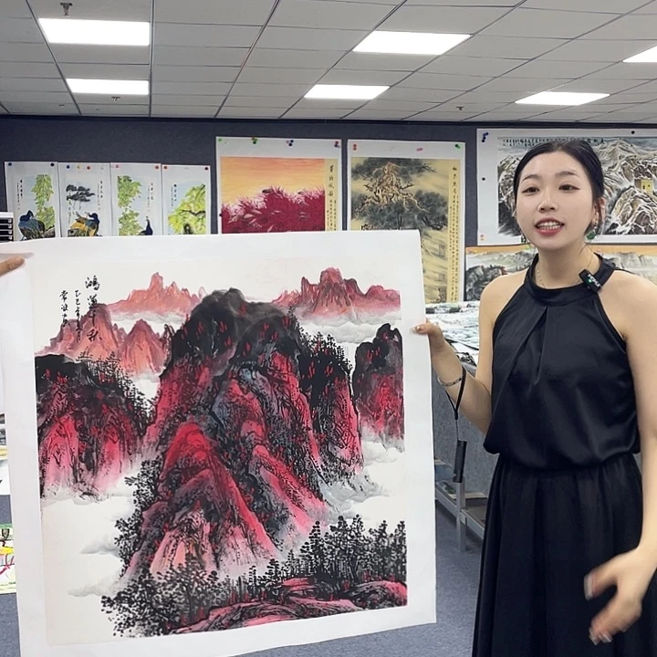 国画作品小姐姐放漏…
